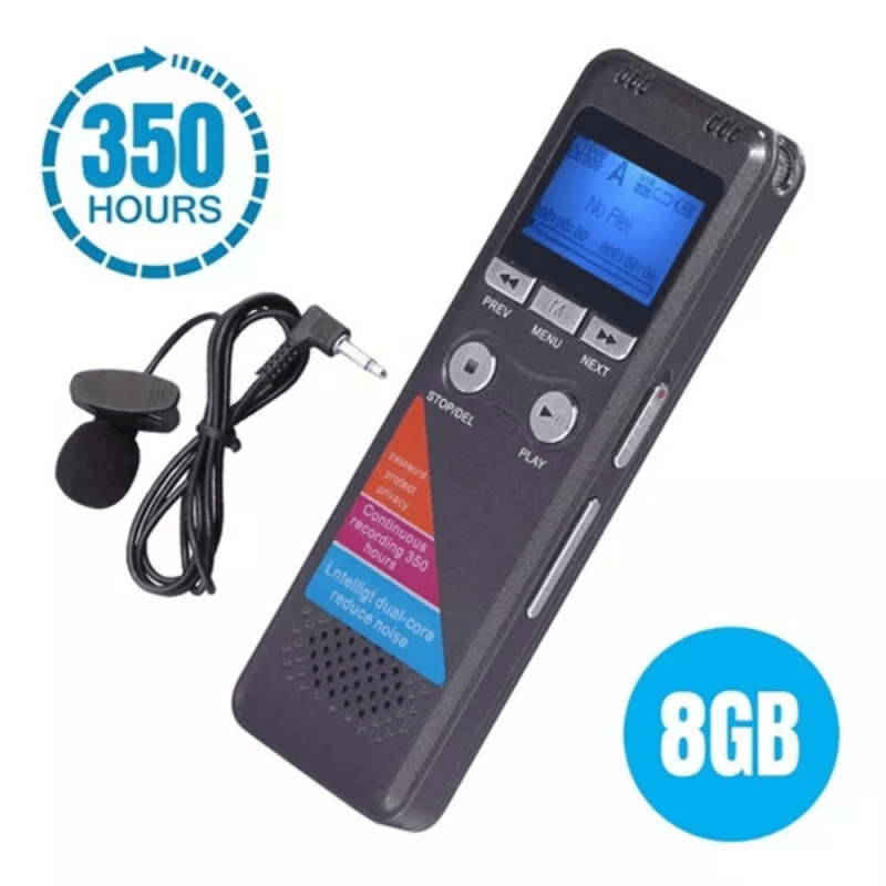 Comprar Grabador Microfono Voz Audio Digital Pro en Electroshopy - Ángulo 2